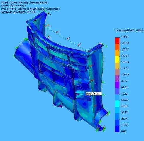 Análisis MEF de chute.